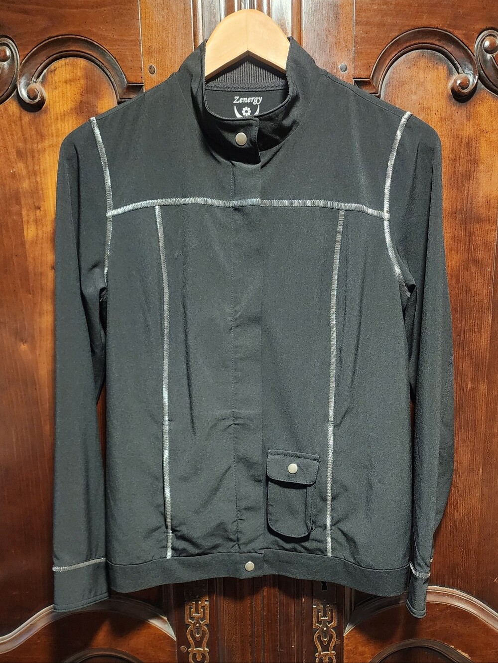 ZENERGY - Black & Silver Athletic Jacket